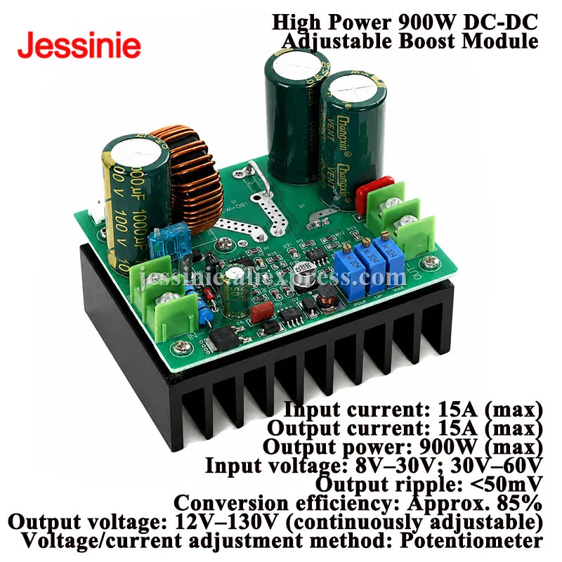 ハイパワー900w-dc-dc調整可能昇圧モジュール-12v-48v-60v-から-72v-96v-120v-パワーステップアップコンバーターボード-定電圧定電流