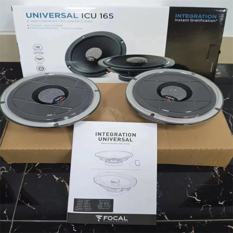 Free Shipping 1 Set Focal ICU 165 Max 140W 2Way COAX Car Speaker INTEGRATION INSTANT GRATIFICATION Made In France