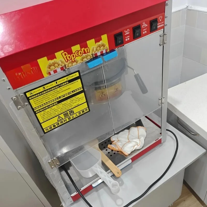 Electric Commercial Popcorn Machine Maker Hot Air Automatic Popcorn Making Machine for Events Cinema Parties