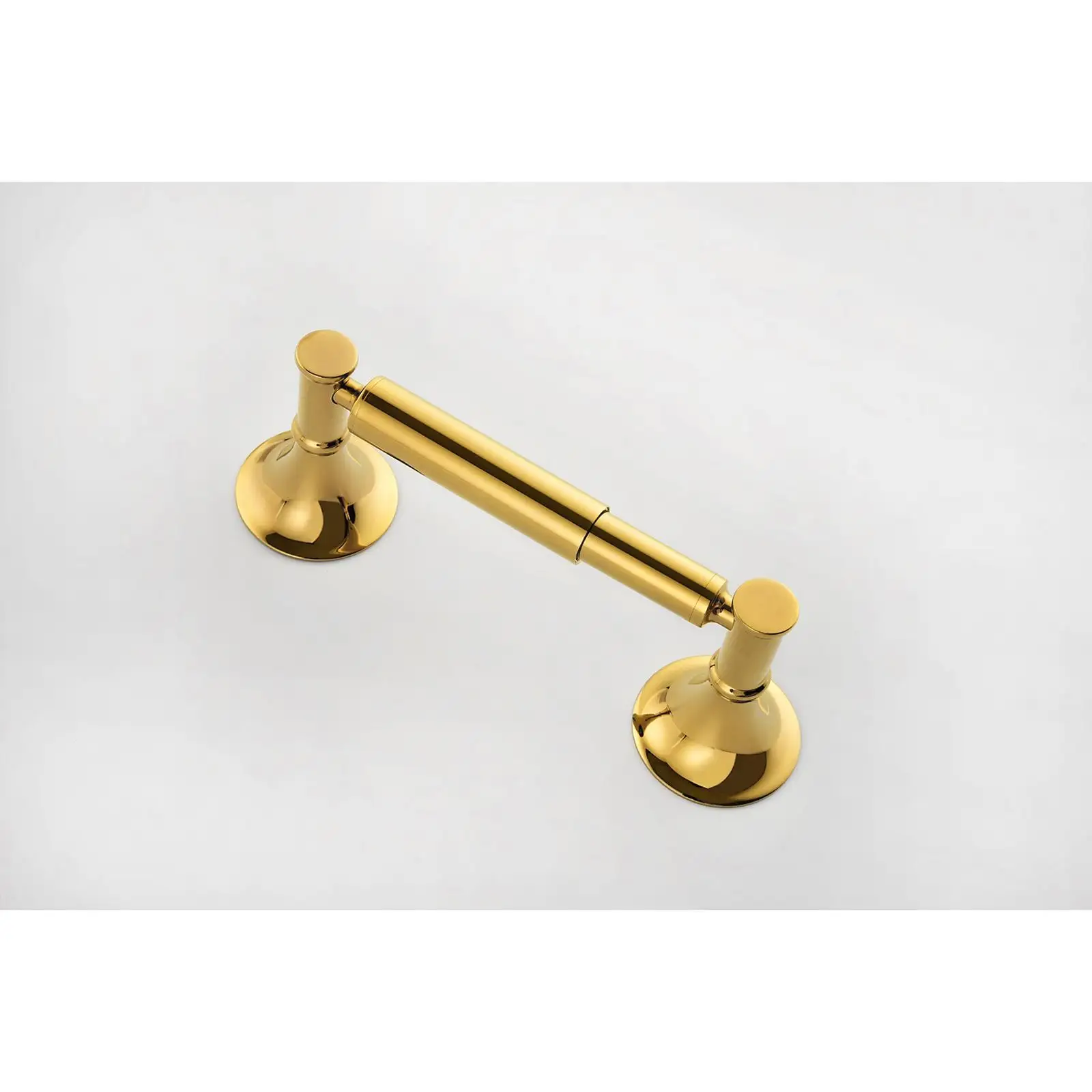 

Gold Finish Wall Mounted Towel Rack Brass Bathroom Organizer Six Piece Hardware Set for Elegant Bathrooms