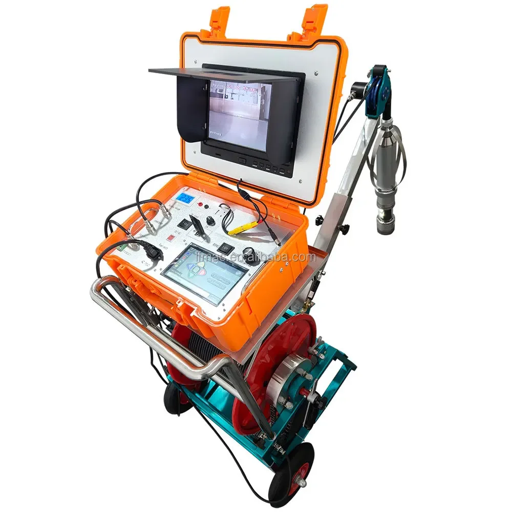 Electric winch thermometer depth camera 500m well water depth level gauge