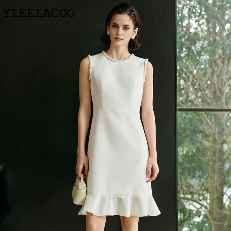 Beige Tweed Dress F… - image