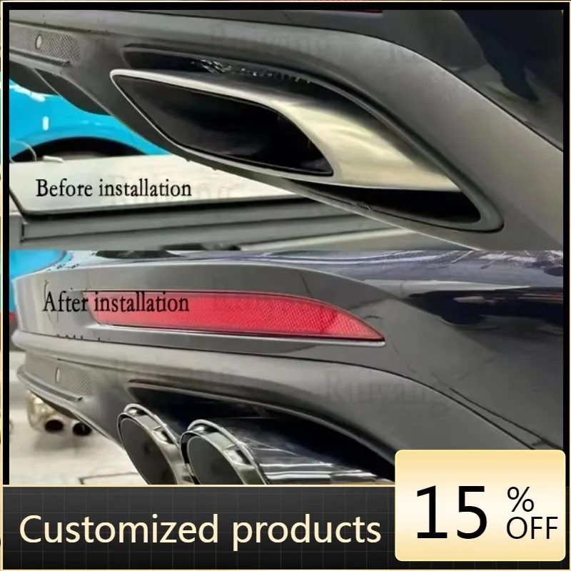 

High quality and reliableSuitable for Panamera 971/976 Three-layer Exhaust Port 2017-2025 Dual Outlet to Four Outlet High-perfo