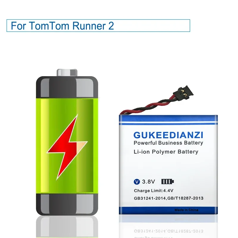 Runner 2(332824) 380mAh High Capacity Smartwatch Battery For TomTom Runner 2 Smart Watch
