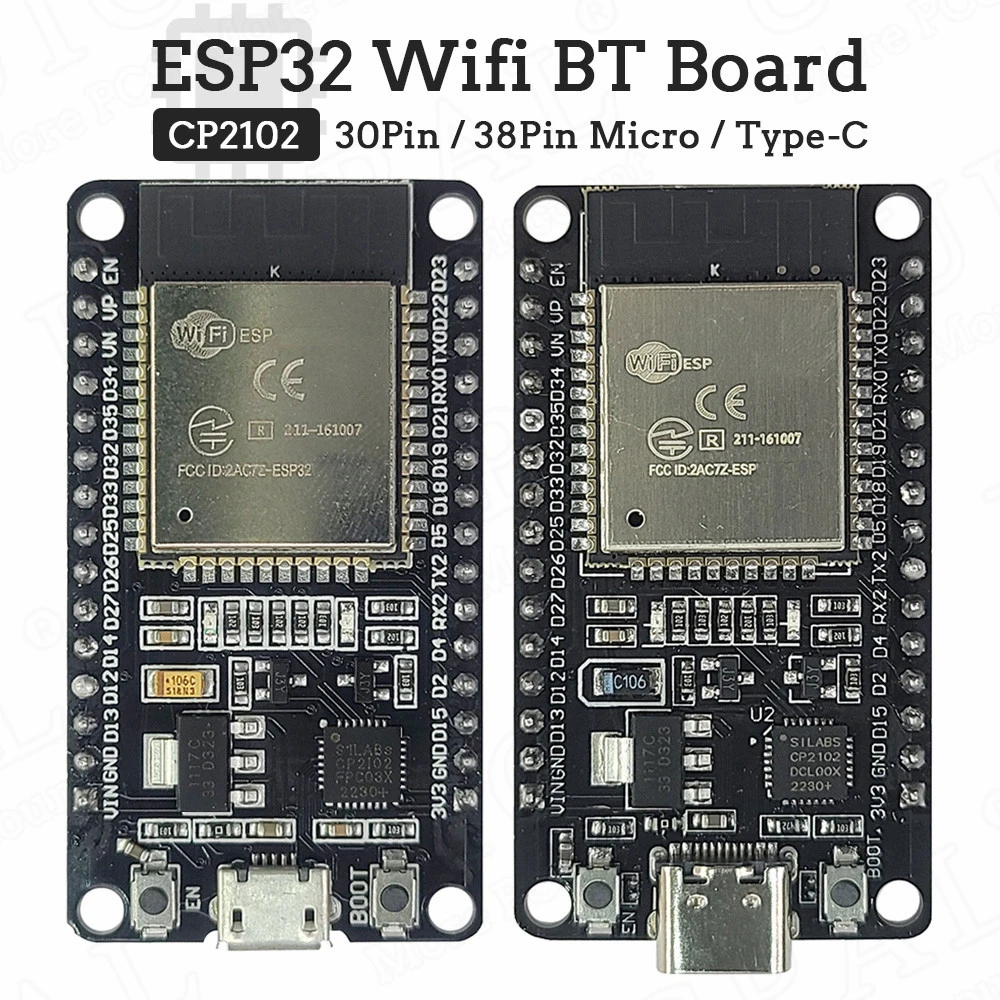 ESP32 38PIN Expansion Board with CP2102 38PIN Type-C Micro Development Board Low Power Dual Core 2.4G WIFI Bluetooth Modules — product photo 1 of 1
