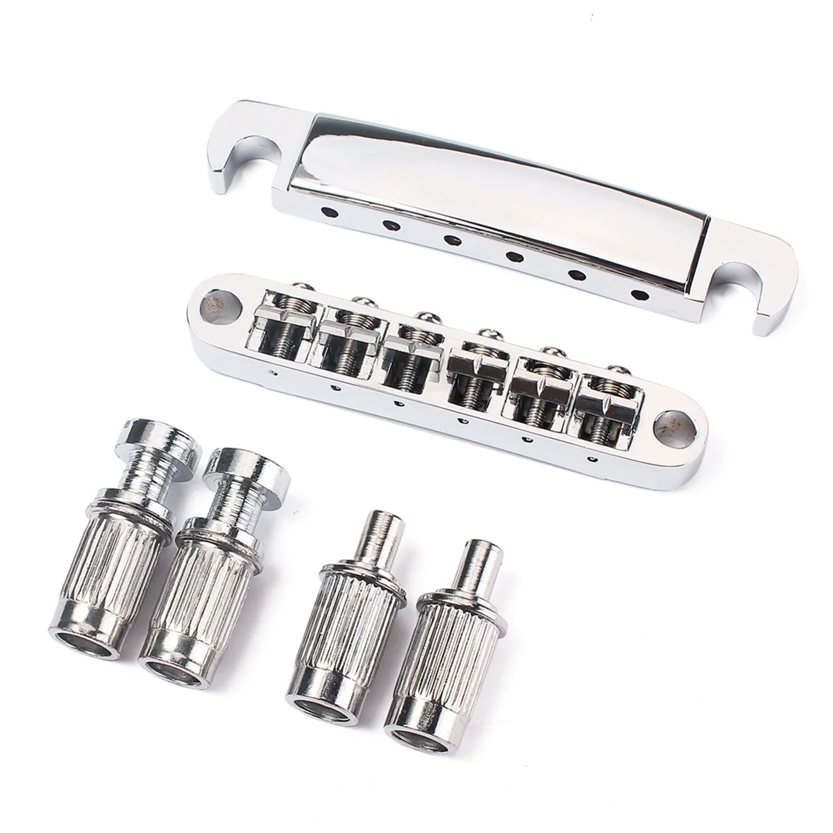 

Locking Guitar Slot Saddle Bridge for , SG, ES Dot Electric Guitar Parts Replacement Bridge\Tailpiece