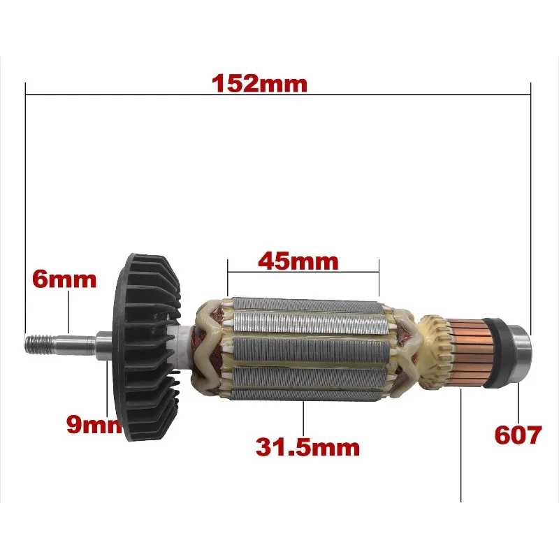 For Angle Grinder 9553NB 9553HB 9553HN 9555HN 9553 9555 Rotor
