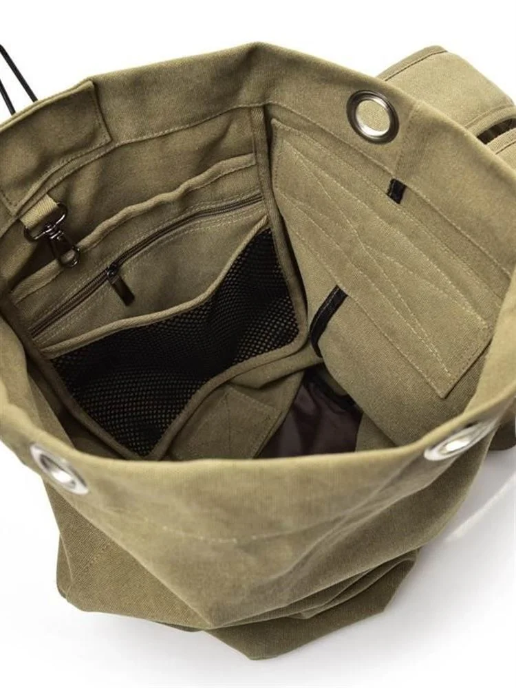 

Большая парусиновая дорожная сумка Capaci, мужская сумка для походов, двухслойная спортивная уличная сумка, аксессуары Fitn