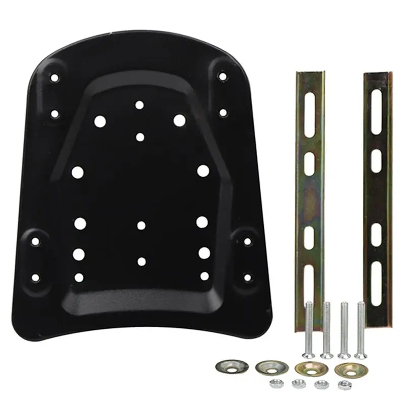 Black Motorcycle Tail Box Base Plate, Universal For Rear Luggage Rack Trunk Adapter Floor Panel