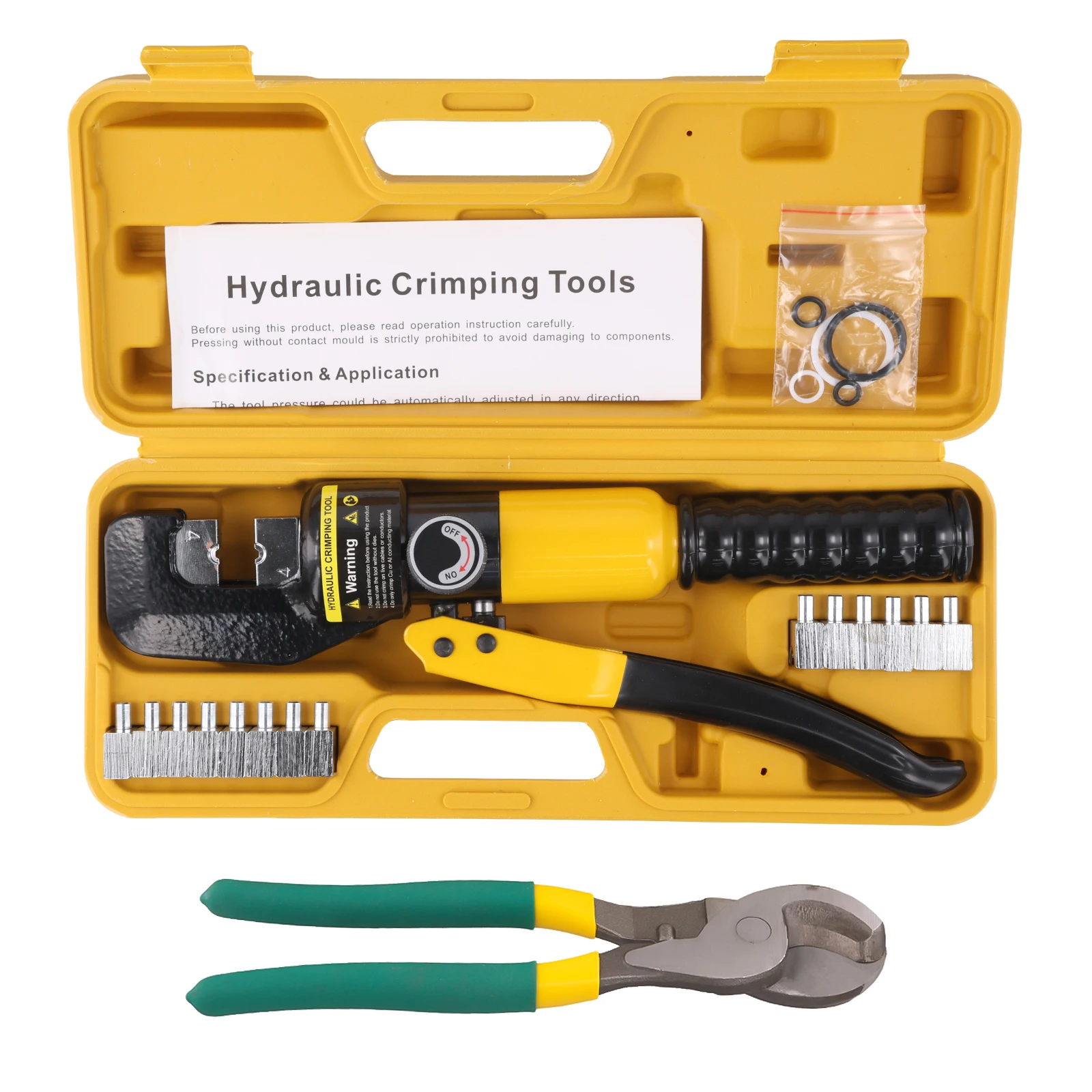 YQK-70 Hydraulische Krimptang 10T Kabelschoen Crimper Tang Hand Hydraulische Compressie Tool Elektrische Terminal Kabel Draad Tool