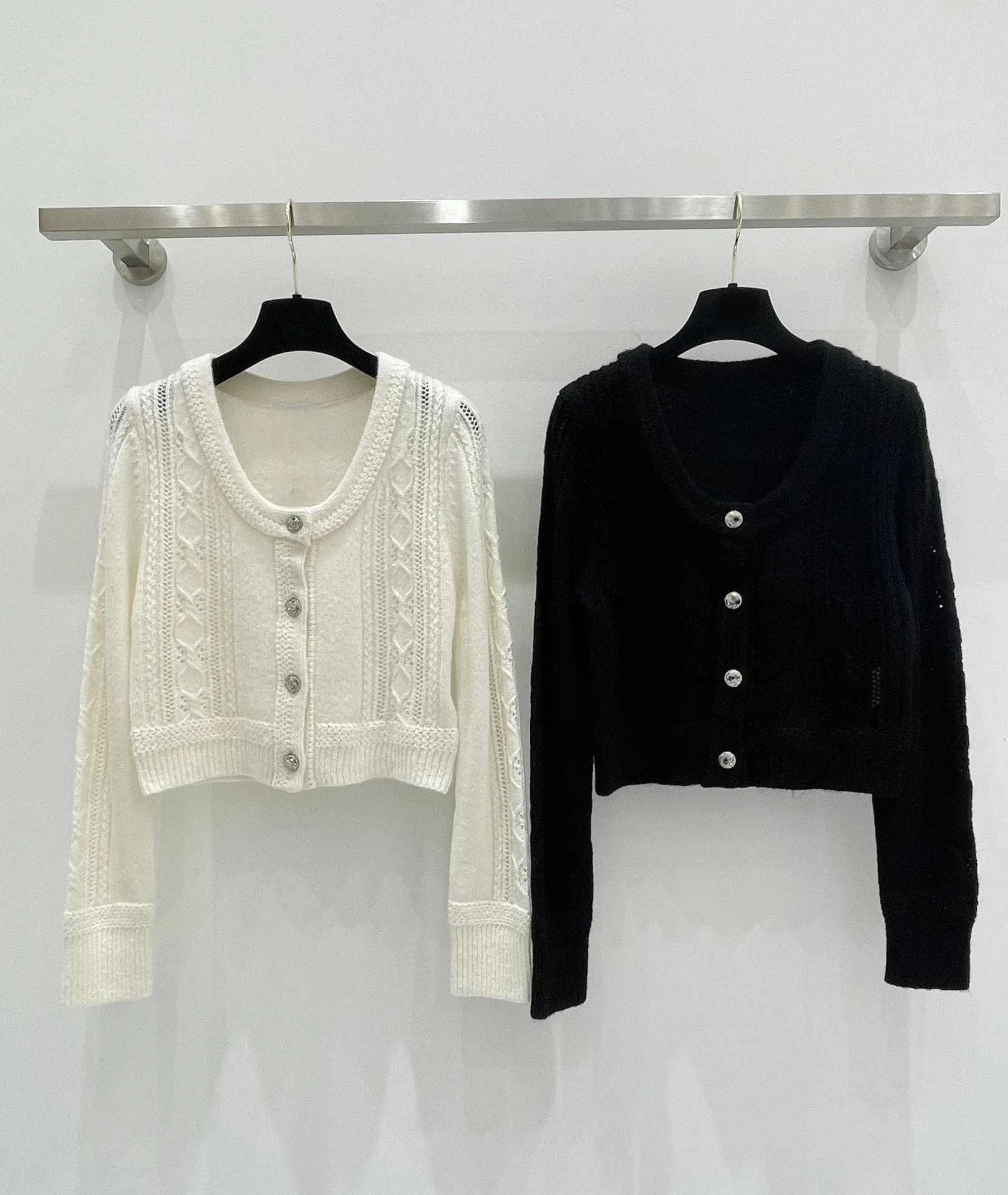 2024 Spring Fashion Women's High Quality Sweet Wool Cardigans Knitting Jackets C726