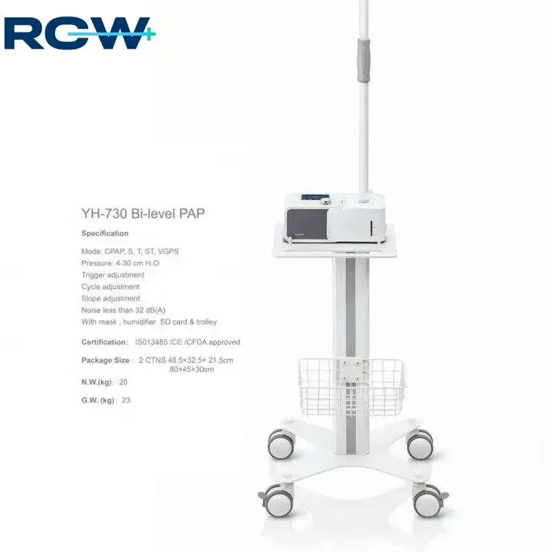 RCW Medical Instrument Oxygen Breathing Machine CE Certification USB Rechargeable Class II Plastic Material 1 Year Warranty