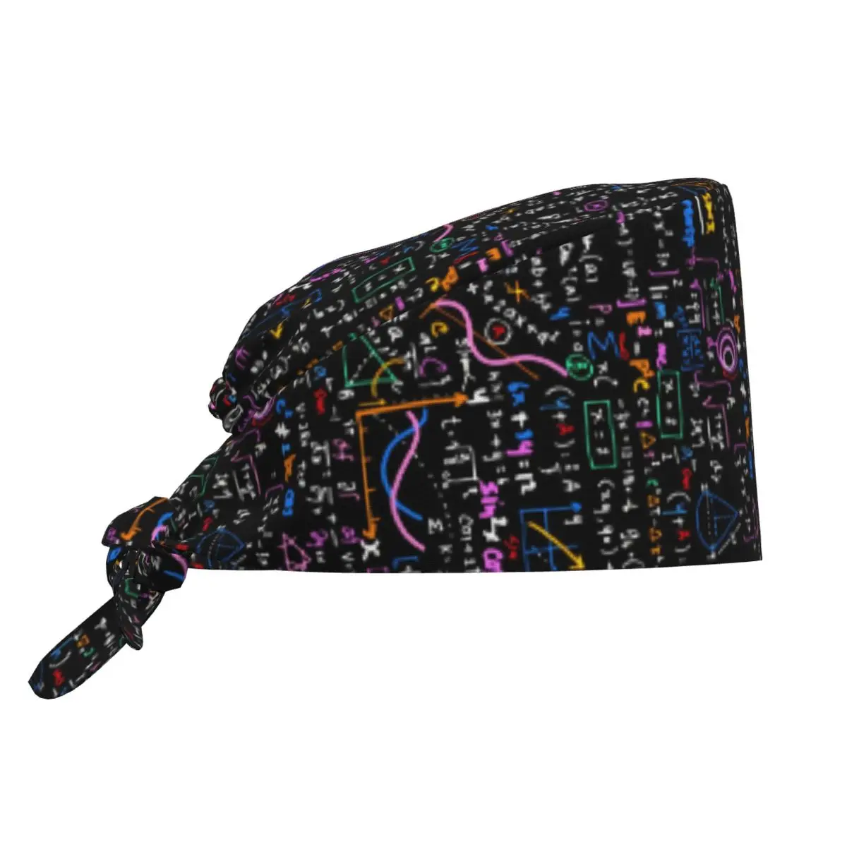 Adjustable Math Linear Mathematics Education Circle Working Hat Women Men Surgical Hat Scrub Nursing Doctor Surgeon Cap for Chef