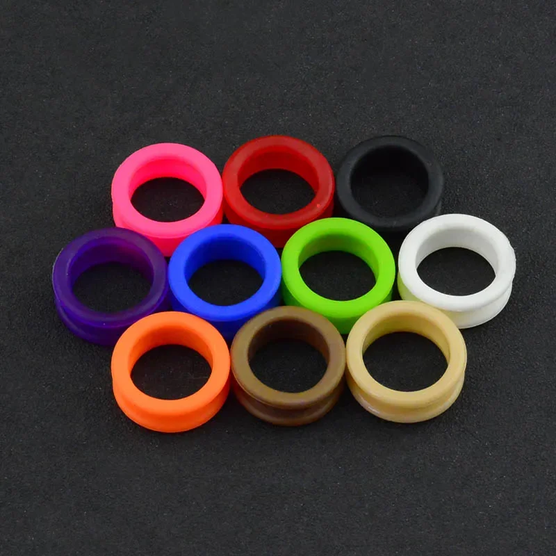 10 Pieces Salon Soft Silica Gel Hair Scissors Silicone Finger Ring Scissors Inserts Groomer Accessories Handle Ring Barber Shear