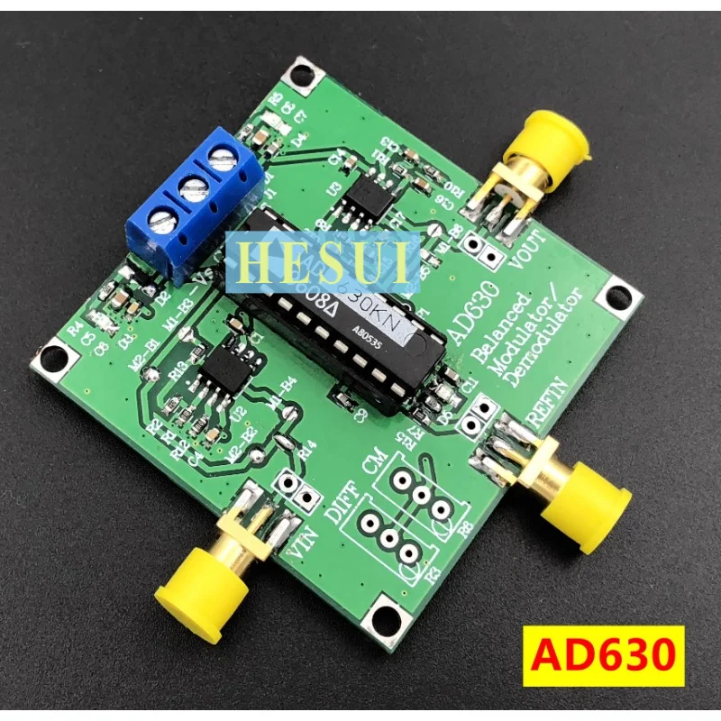 

AD630 module phase-locked amplifier minimum system phase sensitive detection weak signal conditioning balance modulation