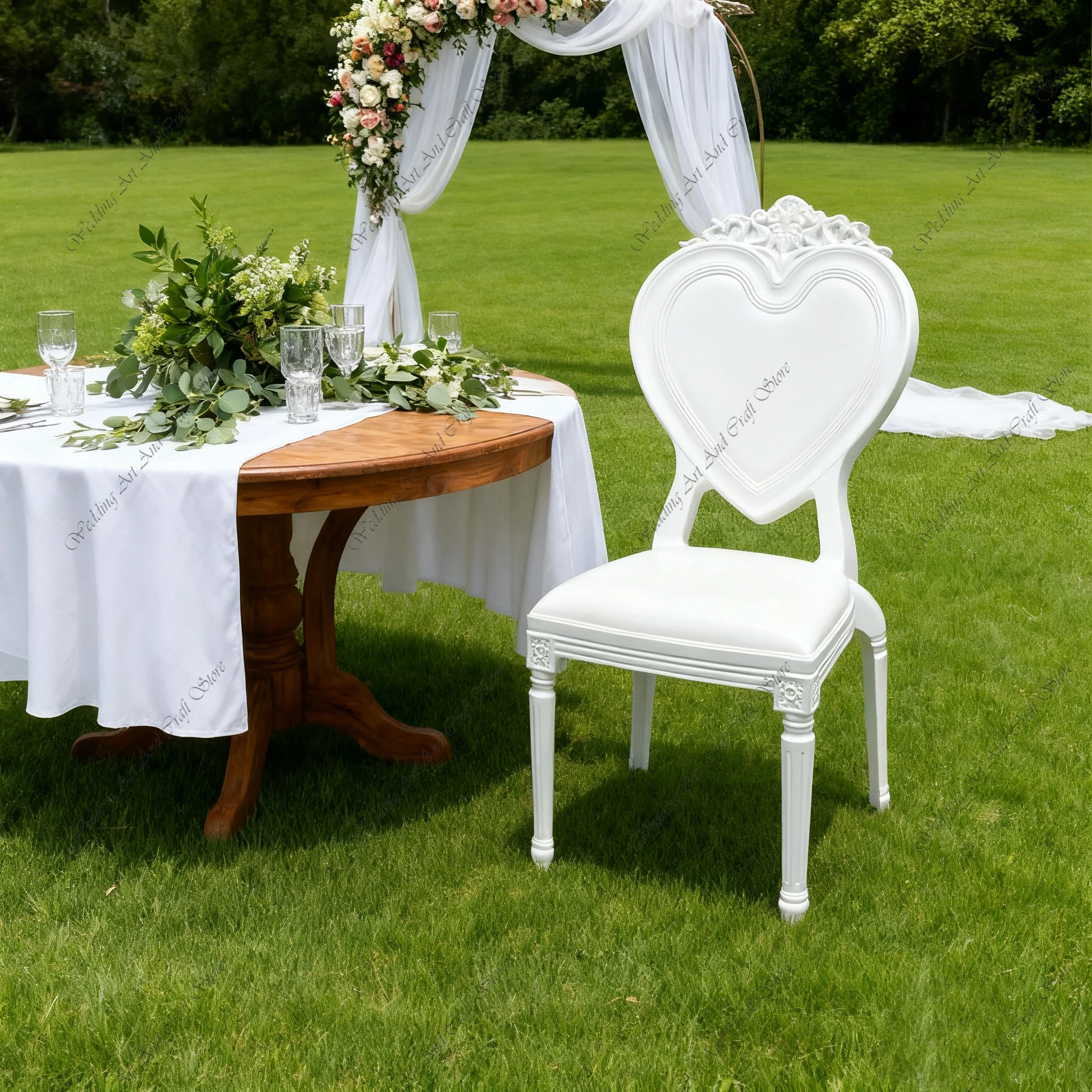 36pcs f30 Plastic Chairs Hotel Banquet Wedding Ceremony Dining Chairs Outdoor Wedding Love Shape Chairs Roman Chairs ivy160