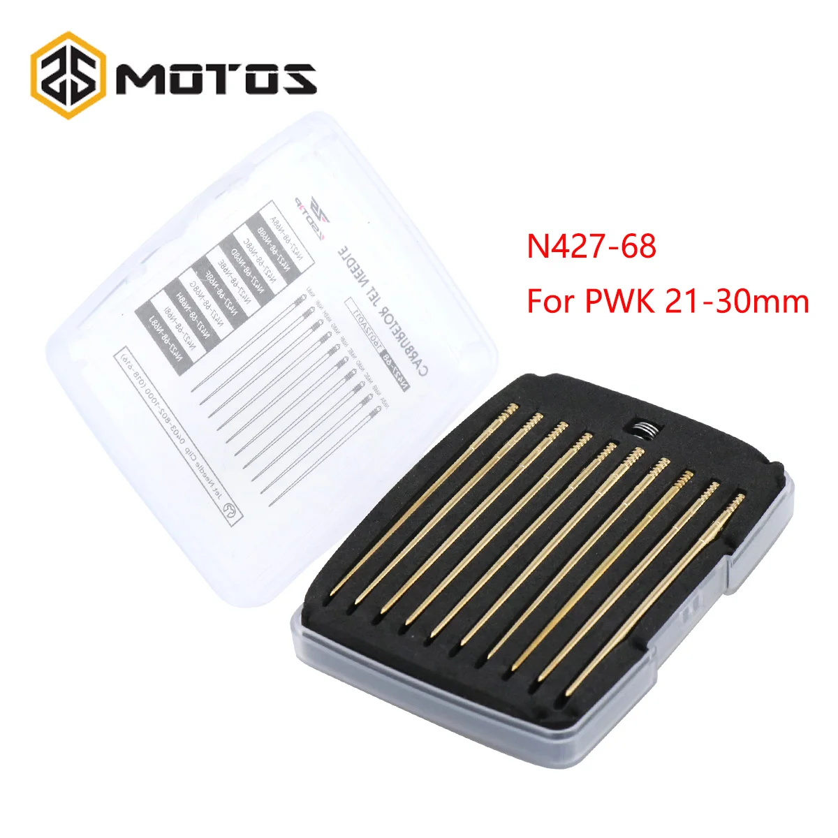 ZS MOTOS النحاس 10 قطعة المكربن إصلاح إبرة عدة ل Keihi الإبر N427-68 ل PWK 21-30 مللي متر كاواساك KR250 المكربن الإبر