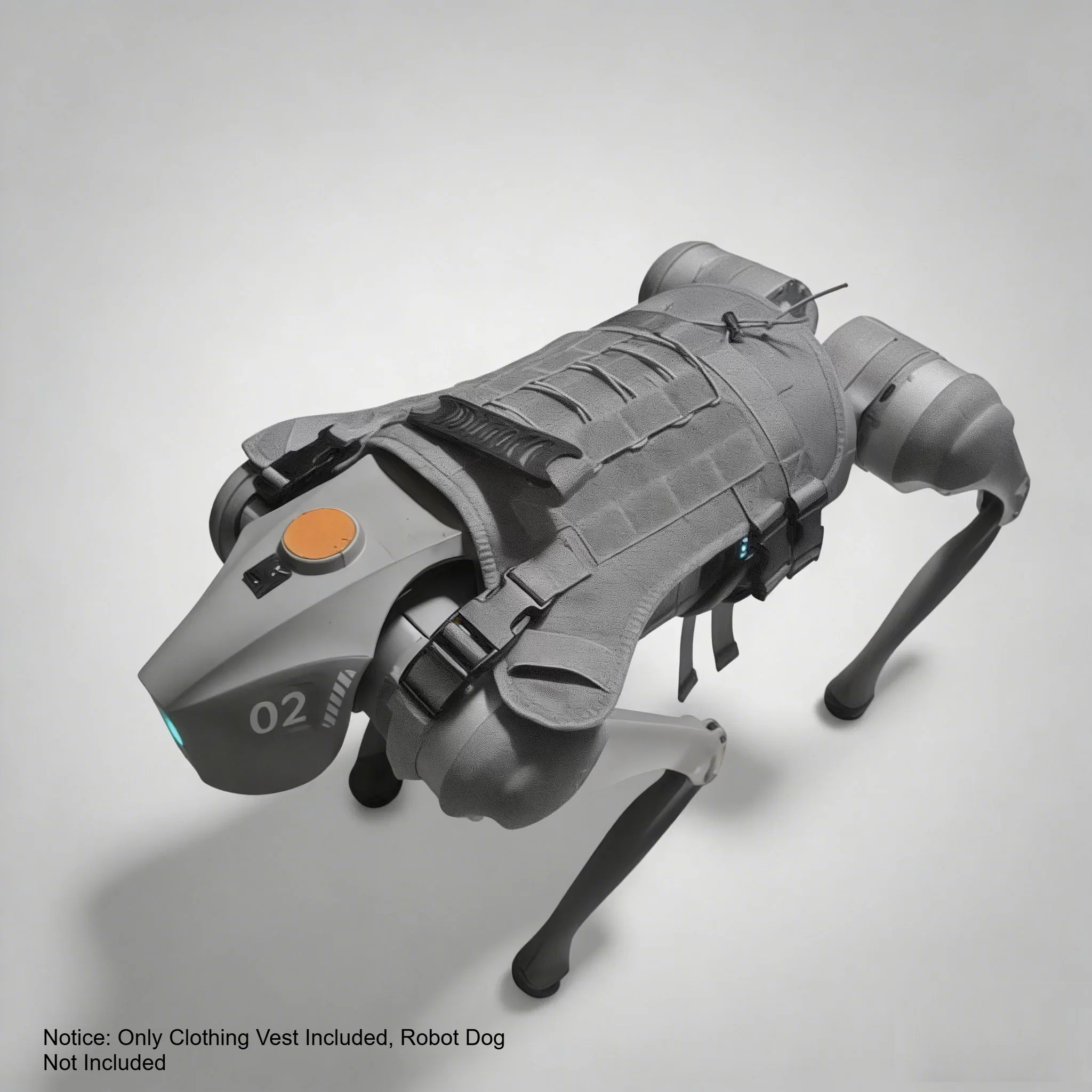 Tactical Vest Mount for Robot Dogs – Camo Backpack Panel for Go2, Compatible Wearable Gear