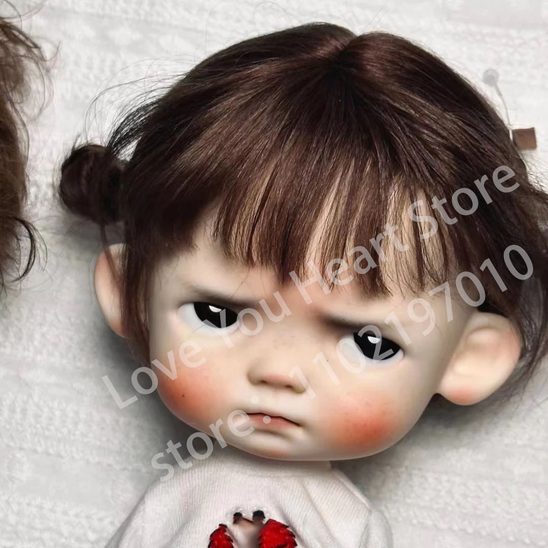 New 1/6 BJD Doll Big Head Resin Material Lovely Doll For Girl No Makeup Doll Toys Gifts