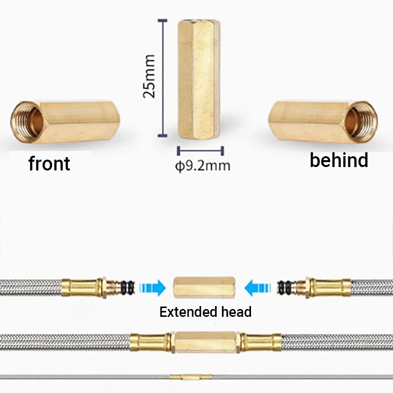 Pandatour Outdoor Card Stove Head Accessories Maintenance Conversion Split Gas Stove Connection Hose Flat Gas Tank Valve Switch
