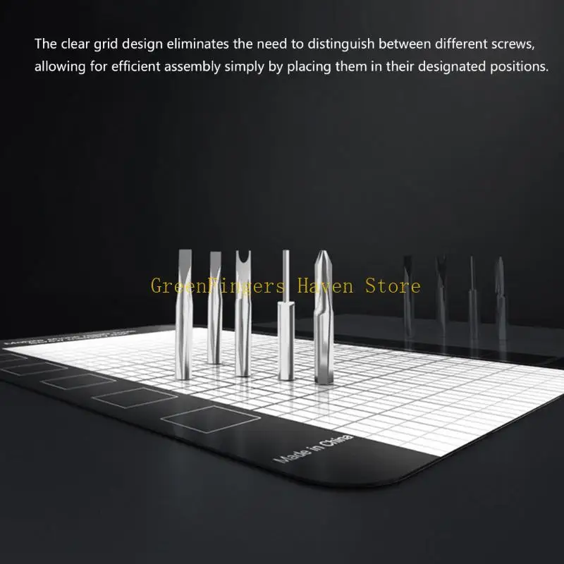 F68D Phone Repair Screw Mat Set with Grids Layout for Part Tracking