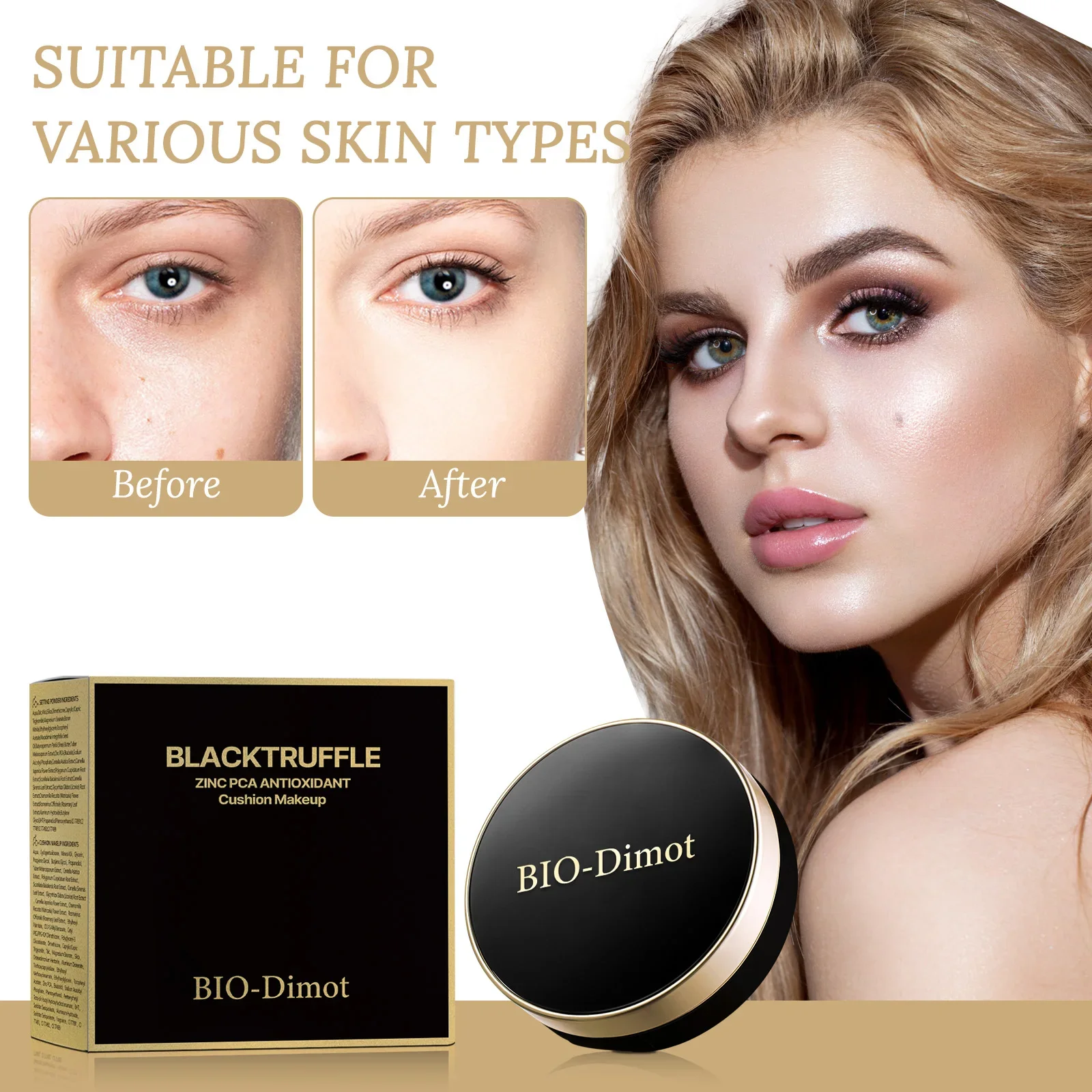 ナチュラルフェイスパウダー ミネラルファンデーション オイルコントロール フルカバレッジ コンシーラー ロングラスティング 2 in 1 メイクアップ コンシーラー 化粧品