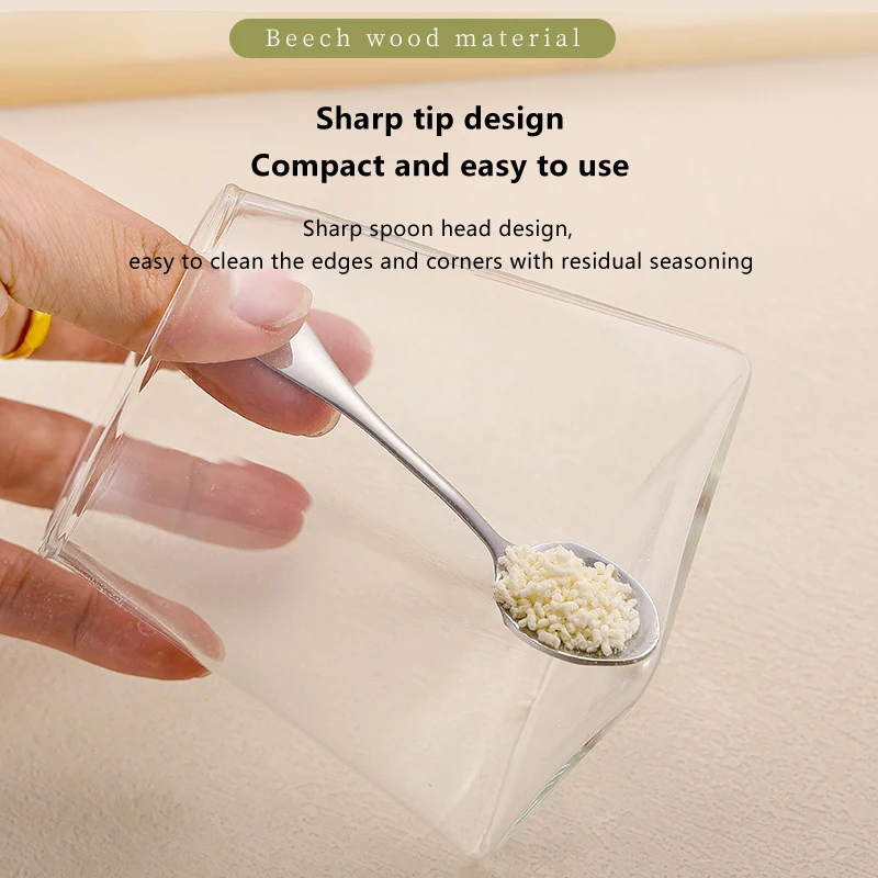 △ 3/5Pcs Stainless Steel Mini Coffee Scoops Spoon Coffee Tea Ice Cream Spoons Dessert Spoon Couple Kitchen Tools
