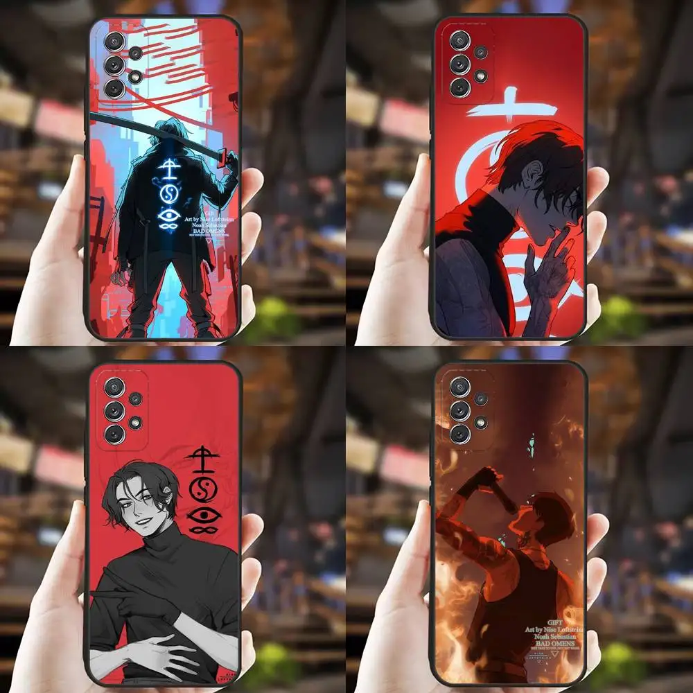 

B-Band B-Bad Omens Phone Case For Samsung S25,S24,S21,S22,S23,S30,Ultra,S20,Plus,Fe,Lite,Note,10,9,5G Black Cover