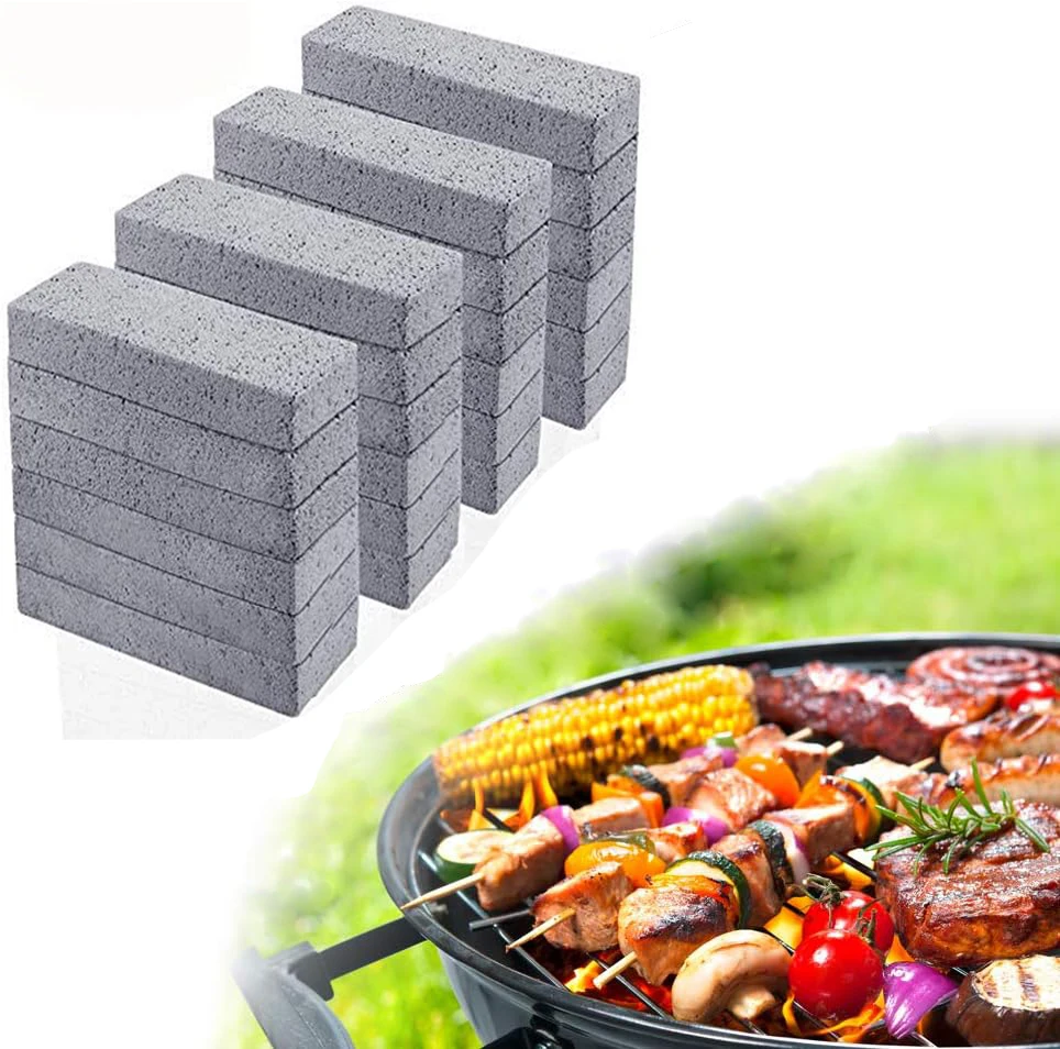 BBQ Grill Cleaning Brick Stains Grease Cleaner Barbecue Brush Tools Outdoor BBQ Cleaning Stone Racks Kitchen Barbecue Tools