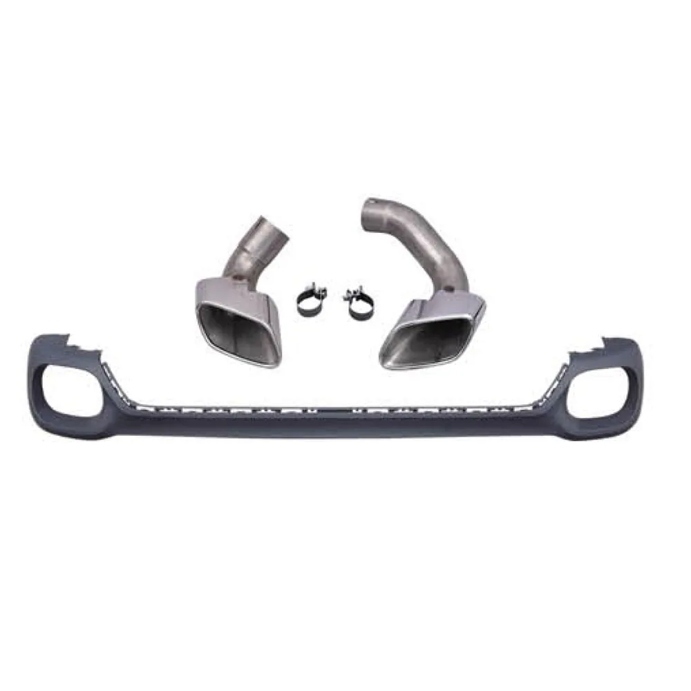 

Квадратная насадка на выхлопную трубу для BMW X6 F16 и задний диффузор