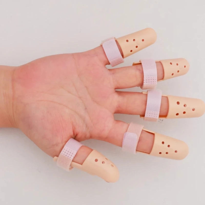 20PCS Mallet Finger Support Sleeve Splint Protector Straighten Curved Digits Recover Tendon Rupture And Bone Trauma Wounds