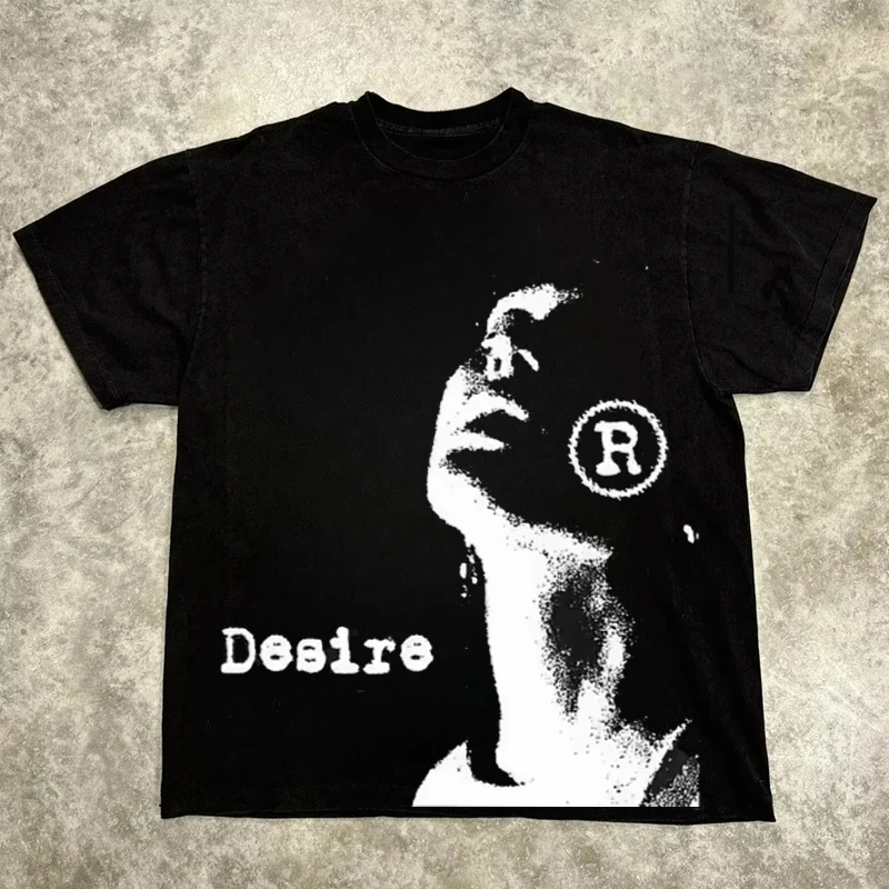 الجرافيك تي شيرت الرجال النساء خمر الهيب هوب الشارع الشهير المتضخم التي شيرت قصيرة الأكمام ملابس كاجوال الصيف موضة العصرية المحملة #6