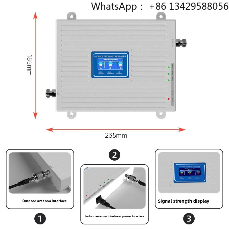Universal 4G/5G Mobile Signal Booster – Cell Phone Repeater Amplifier for Rural, Remote & Mountain Areas, Voice & Data