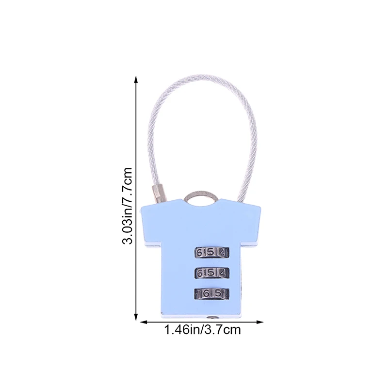 

New Round Wire Rope Password Lock Luggage Suitcase Suitcase Backpack Zinc Alloy Password Padlock