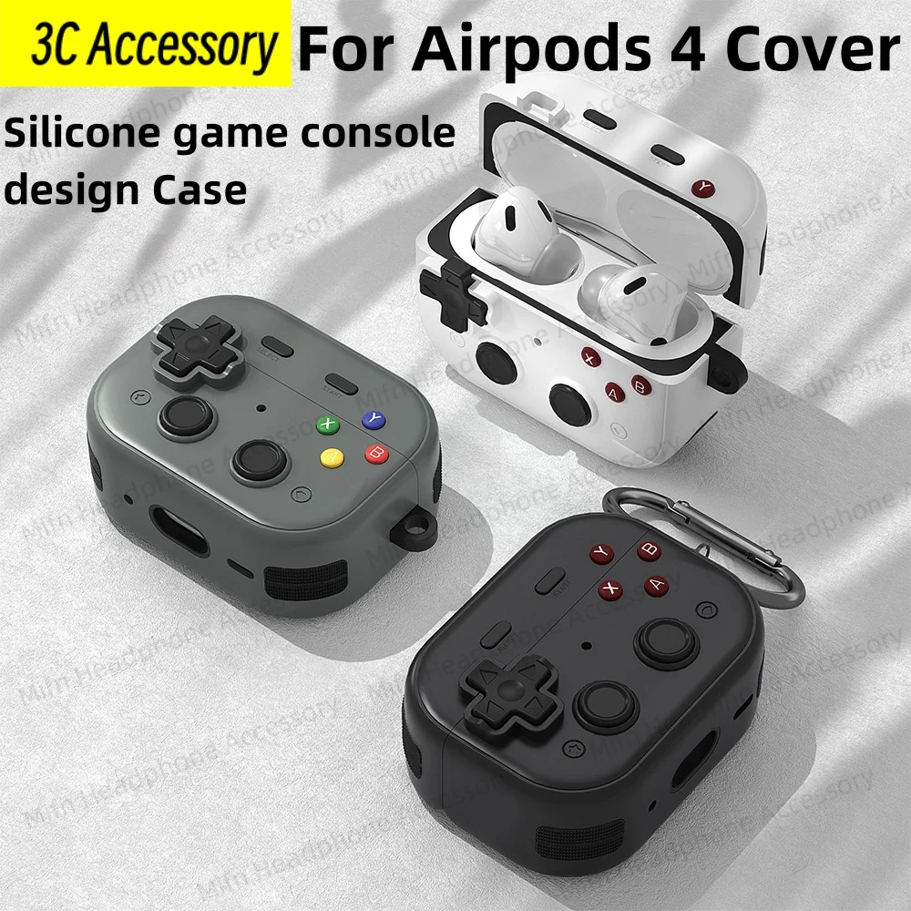 3D game console For Apple Airpods 4 Cases Cover liquid silicone design protective case with Cleaner Kit for Airpods 4 Cover Fund