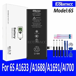 EOTABACC High Quality 100% Original Battery  For iPhone 6S A1633/A1688/A1691/A1770 Phone Battery+Tools