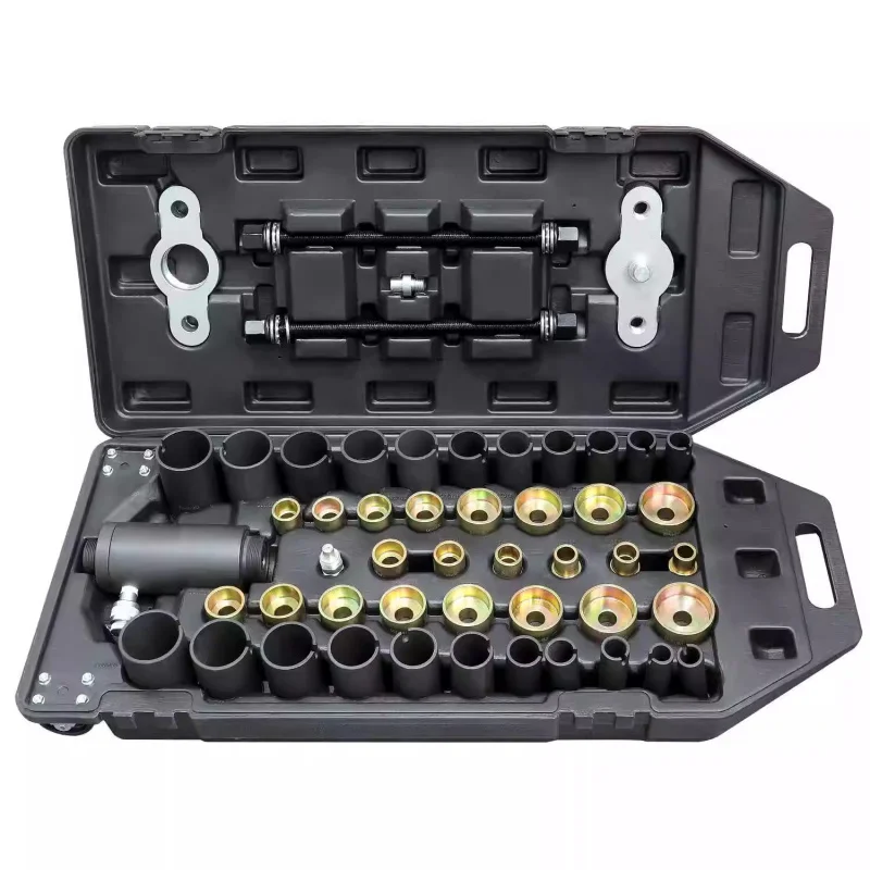 

SAAR Suitable for 51-Piece Set Pneumatic Hydraulic Bushing Swing Arm Rubber Sleeve Removal Installation Tool Set Rear Axle Iron