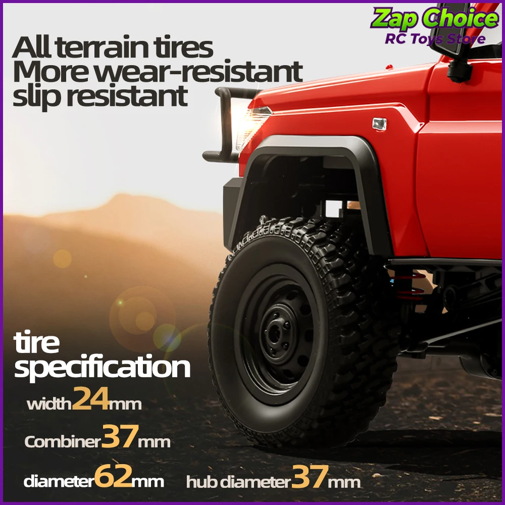 รถบรรทุกปีนป่ายหิน Mangniu MN82T LC79 ขนาด 1/12 พร้อมมอเตอร์ 280 ขับเคลื่อน 4 ล้อ บังคับวิทยุ 2.4G ของเล่นรถบังคับสำหรับเด็กผู้ชาย ของขวัญคริสต์มาส