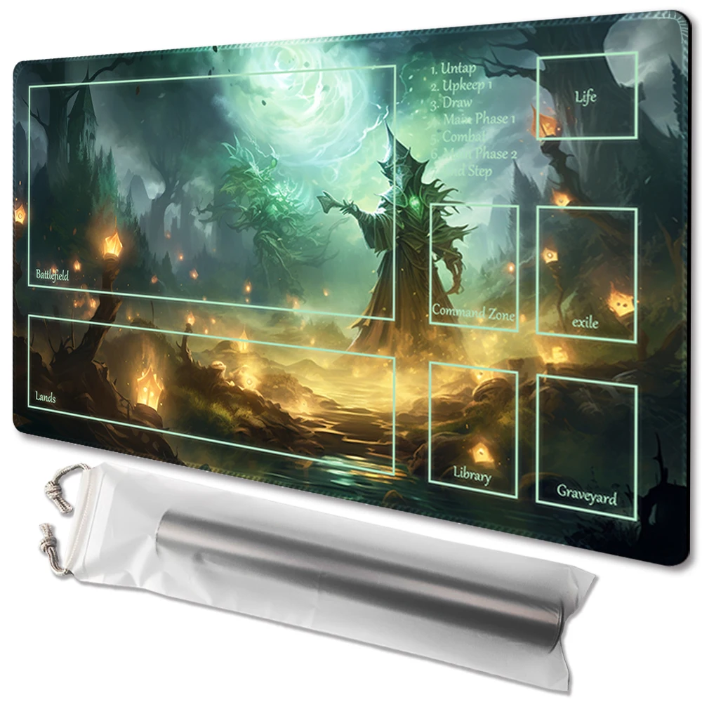 

Evil in the Night - Board Game TCG Playmat Table Mat Game Size 60X35 CM Mousepad Compatible for MTG CCG