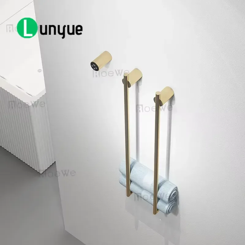 CE Certified Electric Heated Towel Rack Modern Vertical Wall Mounted Hot Towel Warmer for Bathroom Bathtub Space Saving