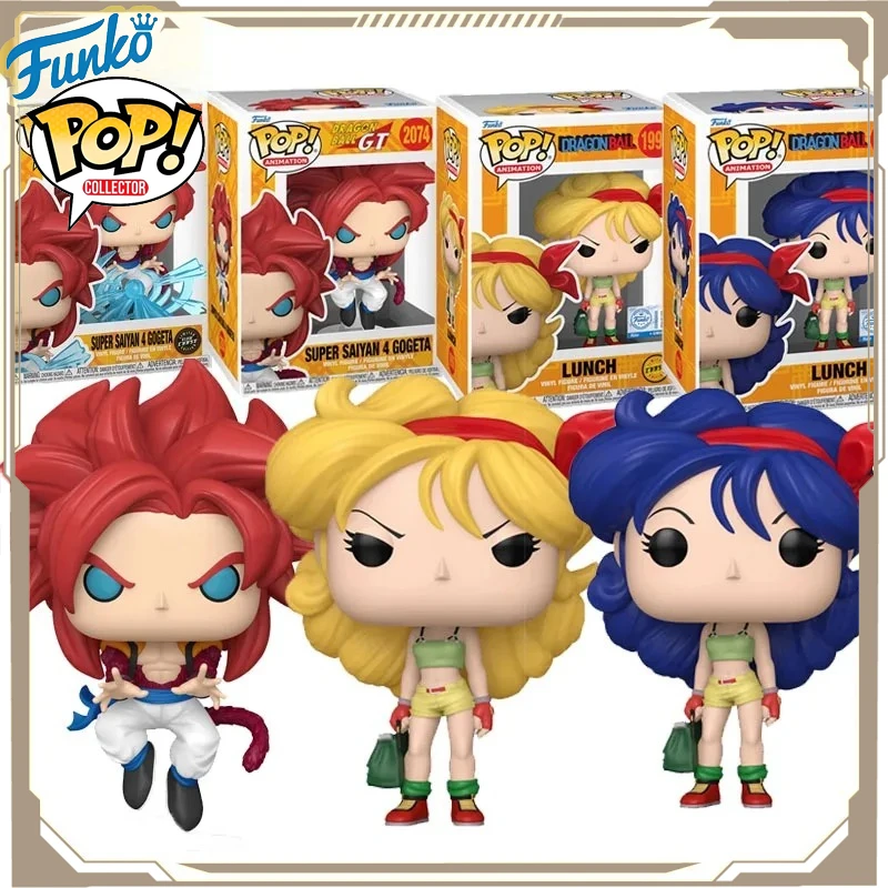 

Funko POP Original Dragon Ball Anime Figure Super Saiyan 4 Gogeta Lunch Action Figure Toys for Boys Girls Kids Gift Ornaments