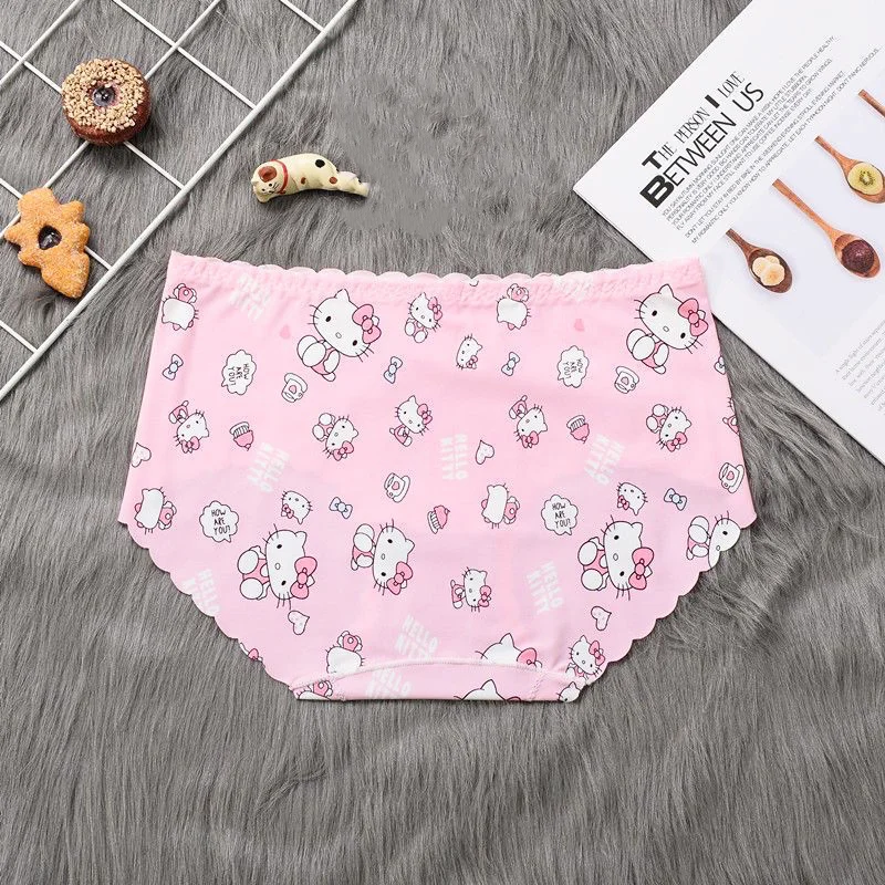 New Sanrio Kawaii Anime Hellokitty Cotton Underwear Comfortable Breathable Summer Mid-Waist Bag Hip Briefs Gift for Girls Gift