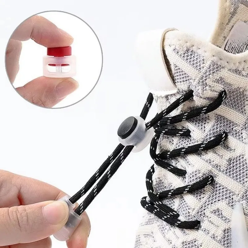 No Tie Bungee Lock Laces Elastic Stretch Rubber Cords Quick Fasten for Kids Adults Athletic Training Hiking Walking Sneakers