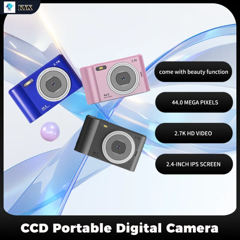 

Портативная цифровая камера M2 Retro CCD, вспышка камеры начального уровня, 44 миллиона пикселей, автофокус