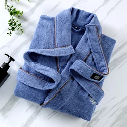 Luxury Thick Bathrobe for Men Fashion Keep Warm Shawl Collar Kimono Robe for Elegant Man Big Size Home Clothes for Gentleman
