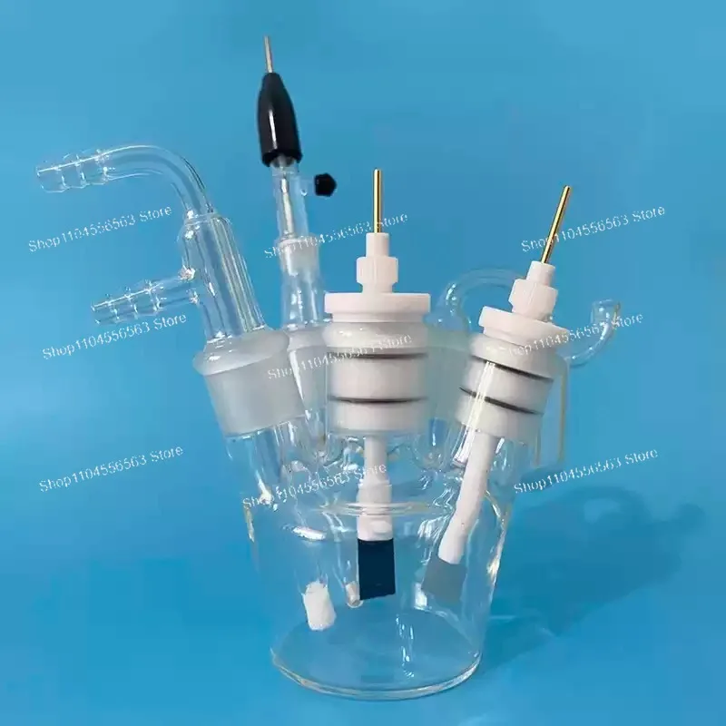 50/100/250ml Sealed Electrolytic Cell | 5-Port Redox Reaction Experiment Electrolyzer
