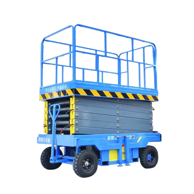 

Mobile scaffold electric hydraulic scissor lift