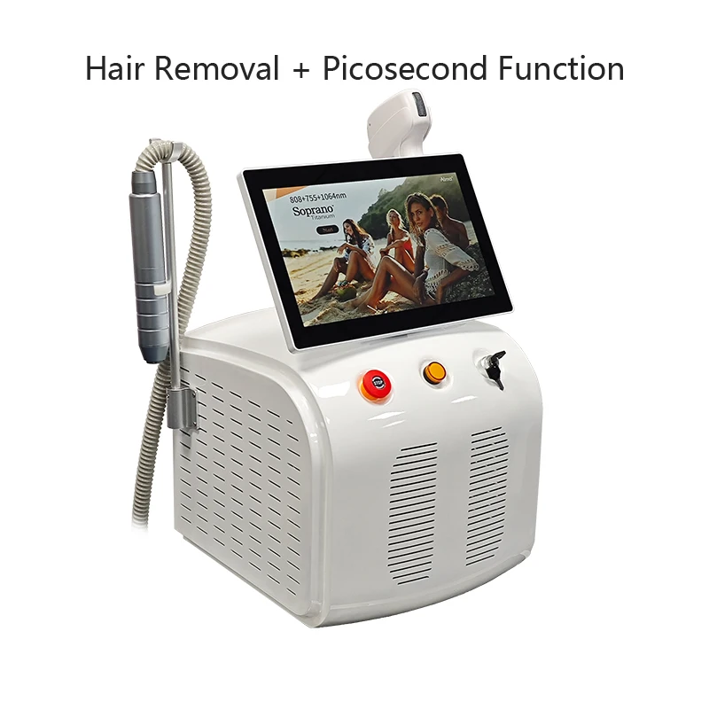 755 808 1064 Equipment Professional Diode Laser Hair Removal Machine Painless Permanent Hair Removal Machine Hair Removal Laser