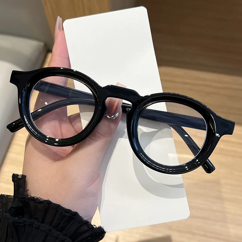 مكافحة نظارات الضوء الأزرق عالية الجودة النظارات المستديرة النساء الرجال الترفيه في المنزل النظارات الضوء الأزرق حجب رجل سيدة النظارات #1