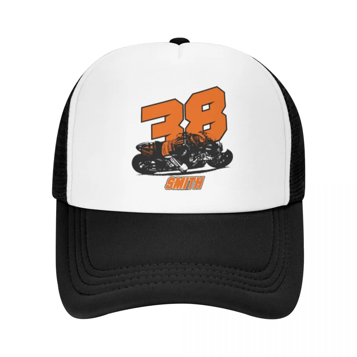 Lucky #38 Brad Smith Moto Racing Adult Mesh Baseball Cap For Women Personalized Trucker Hat Four Seasons Street Dance Hats